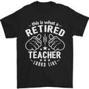 This Is What a Retired Teacher Looks Like Mens T-Shirt Cotton Gildan Black