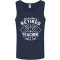 This Is What a Retired Teacher Looks Like Mens Vest Tank Top Navy Blue