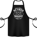 This Is What a Retired Therapist Looks Like Cotton Apron 100% Organic Black