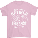 This Is What a Retired Therapist Looks Like Mens T-Shirt Cotton Gildan Light Pink