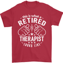 This Is What a Retired Therapist Looks Like Mens T-Shirt Cotton Gildan Red