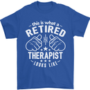 This Is What a Retired Therapist Looks Like Mens T-Shirt Cotton Gildan Royal Blue