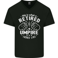 This Is What a Retired Umpire Looks Like Mens V-Neck Cotton T-Shirt Black