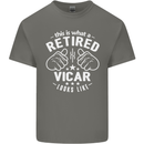 This Is What a Retired Vicar Looks Like Mens Cotton T-Shirt Tee Top Charcoal