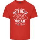 This Is What a Retired Vicar Looks Like Mens Cotton T-Shirt Tee Top Red