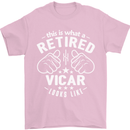 This Is What a Retired Vicar Looks Like Mens T-Shirt Cotton Gildan Light Pink