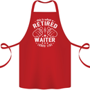 This Is What a Retired Waiter Looks Like Cotton Apron 100% Organic Red