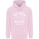 This Is What a Retired Waiter Looks Like Mens 80% Cotton Hoodie Light Pink