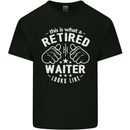 This Is What a Retired Waiter Looks Like Mens Cotton T-Shirt Tee Top Black