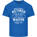 This Is What a Retired Waiter Looks Like Mens Cotton T-Shirt Tee Top Royal Blue