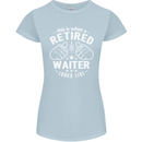This Is What a Retired Waiter Looks Like Womens Petite Cut T-Shirt Light Blue