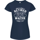 This Is What a Retired Waiter Looks Like Womens Petite Cut T-Shirt Navy Blue