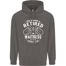 This Is What a Retired Waitress Looks Like Mens 80% Cotton Hoodie Charcoal