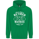 This Is What a Retired Waitress Looks Like Mens 80% Cotton Hoodie Irish Green