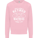This Is What a Retired Waitress Looks Like Mens Sweatshirt Jumper Light Pink