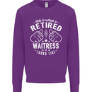 This Is What a Retired Waitress Looks Like Mens Sweatshirt Jumper Purple