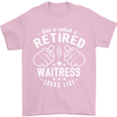 This Is What a Retired Waitress Looks Like Mens T-Shirt Cotton Gildan Light Pink
