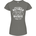 This Is What a Retired Waitress Looks Like Womens Petite Cut T-Shirt Charcoal