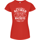 This Is What a Retired Waitress Looks Like Womens Petite Cut T-Shirt Red