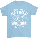 This Is What a Retired Welder Looks Like Mens T-Shirt Cotton Gildan Light Blue
