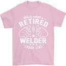This Is What a Retired Welder Looks Like Mens T-Shirt Cotton Gildan Light Pink