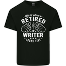 This Is What a Retired Writer Looks Like Mens Cotton T-Shirt Tee Top Black