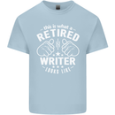 This Is What a Retired Writer Looks Like Mens Cotton T-Shirt Tee Top Light Blue