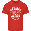 This Is What a Retired Writer Looks Like Mens Cotton T-Shirt Tee Top Red