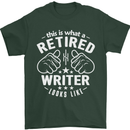 This Is What a Retired Writer Looks Like Mens T-Shirt Cotton Gildan Forest Green