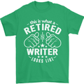This Is What a Retired Writer Looks Like Mens T-Shirt Cotton Gildan Irish Green