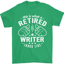 This Is What a Retired Writer Looks Like Mens T-Shirt Cotton Gildan Irish Green