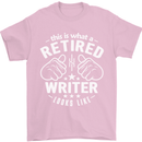 This Is What a Retired Writer Looks Like Mens T-Shirt Cotton Gildan Light Pink