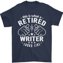 This Is What a Retired Writer Looks Like Mens T-Shirt Cotton Gildan Navy Blue