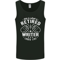 This Is What a Retired Writer Looks Like Mens Vest Tank Top Black