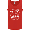 This Is What a Retired Writer Looks Like Mens Vest Tank Top Red
