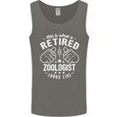 This Is What a Retired Zoologist Looks Like Mens Vest Tank Top Charcoal