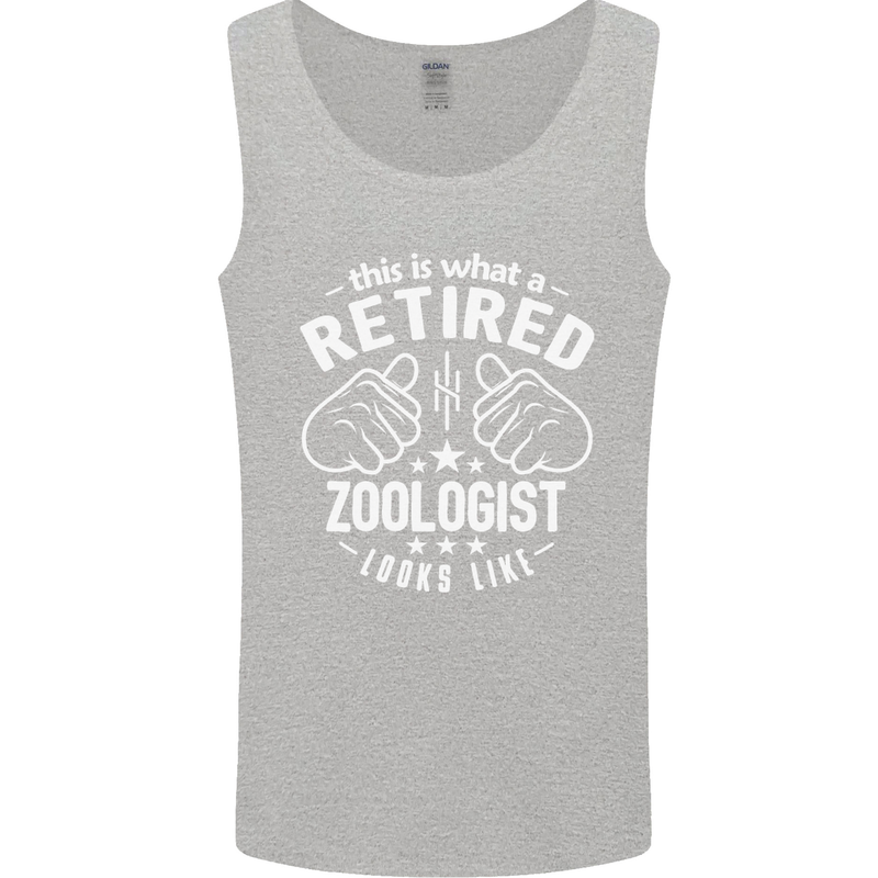 This Is What a Retired Zoologist Looks Like Mens Vest Tank Top Sports Grey