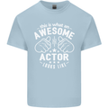 This Is What an Awesome Actor Looks Like Mens Cotton T-Shirt Tee Top Light Blue