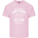 This Is What an Awesome Actor Looks Like Mens Cotton T-Shirt Tee Top Light Pink