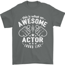 This Is What an Awesome Actor Looks Like Mens T-Shirt Cotton Gildan Charcoal