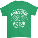 This Is What an Awesome Actor Looks Like Mens T-Shirt Cotton Gildan Irish Green