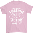 This Is What an Awesome Actor Looks Like Mens T-Shirt Cotton Gildan Light Pink