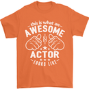 This Is What an Awesome Actor Looks Like Mens T-Shirt Cotton Gildan Orange