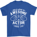 This Is What an Awesome Actor Looks Like Mens T-Shirt Cotton Gildan Royal Blue