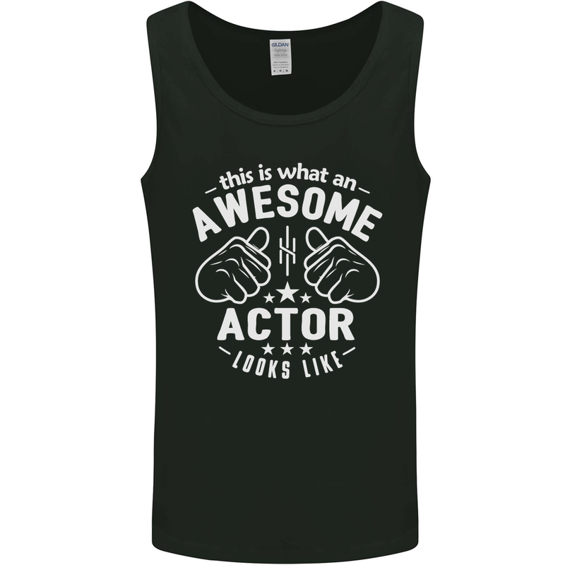 This Is What an Awesome Actor Looks Like Mens Vest Tank Top Black