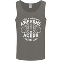 This Is What an Awesome Actor Looks Like Mens Vest Tank Top Charcoal
