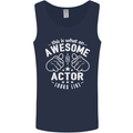 This Is What an Awesome Actor Looks Like Mens Vest Tank Top Navy Blue
