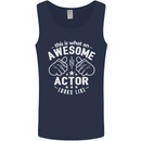 This Is What an Awesome Actor Looks Like Mens Vest Tank Top Navy Blue