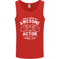 This Is What an Awesome Actor Looks Like Mens Vest Tank Top Red
