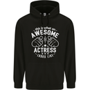This Is What an Awesome Actress Looks Like Mens 80% Cotton Hoodie Black